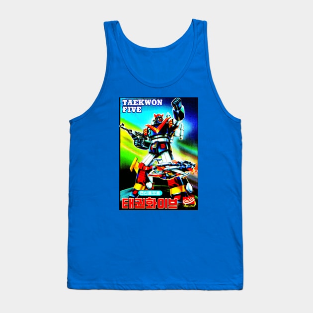 Taekwon V Bootleg Cover Art Tank Top by retroworldkorea